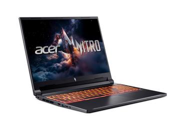 Лаптоп Acer Nitro V16, Intel  Core 7 240H(10C/16T, up to 5.20 GHz, 24MB),16' WQXGA (2560X1600) IPS 180Hz, 16GB DDR5, (1 slot free), 1024GB PCIe NVMe SSD, RTX 5060 8GB GDDR7  572 AI TOPS, WiFi 6, BT.5.2, HD Cam, Micro SD card, KB Backlit, Linux, Shale Blac