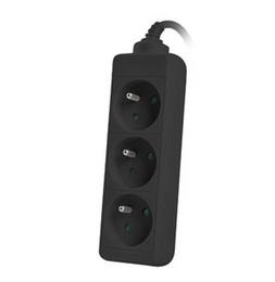 Разклонител Lanberg power strip 1.5m, 3 sockets, french quality-grade copper cable, black