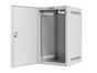 Комуникационен шкаф Lanberg rack cabinet 10' wall-mount 9U / 280x310 self-assembly flat pack with metal door, grey