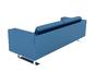 Диван триместен БИЛЯР LOFT 03 - снимка отзад, син на цвят