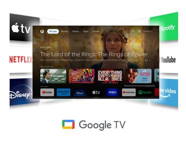 Телевизор Thomson Smart QLED Pro TV 50'; Google TV; 3840 x 2160 (4K UHD), DLED, 144 Hz, DVB-T/T2/C/S/S2, HDR10, Wi-Fi, Bluetooth, LAN, HDMI 4 (2.1), USB 2 (2.0) + 1 (3.0), Central Swivel Stand, Black