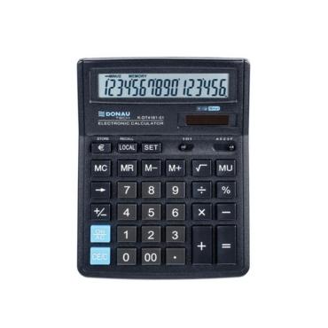 Калкулатор DONAU TECH 4161 16 разряден дисплей евтин, сниман отгоре 