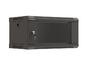 Комуникационен шкаф Lanberg rack cabinet 19' wall-mount 4U/540x350 (flat pack) with glass door black