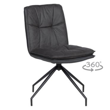 Трапезен стол АРОН- цвят графит