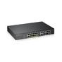 Комутатор Zyxel GS1900-24, 24-port GbE L2, 12 Port PoE Smart Switch, rackmount, 130 Watt