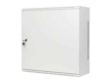 Комуникационен шкаф Lanberg rack cabinet 19' wall-mount 6U+3u/540x200 low-profile grey (assembled)