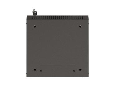 Комуникационен шкаф Lanberg rack cabinet 10' wall-mount 9U/300x300 (flat pack) with glass door black