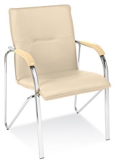 Посетителски стол САМБА - бежов цвят