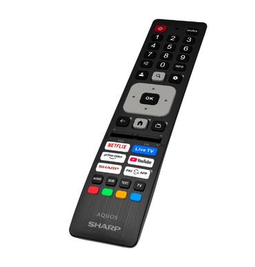 Телевизор Sharp 32HF3865E, 32' QLED Google TV, FHD 1920x1080 Frameless, 1 000 000:1, DVB-T/T2/C/S/S2, HDR10, Speaker 2x8W, Dolby Digital, Google Cast, 3xHDMI (ARC/CEC), CI+, 3.5mm Headphone jack / line-out, lan, 2xUSB, Wi-Fi, Bluetooth, Mini Composite, E,