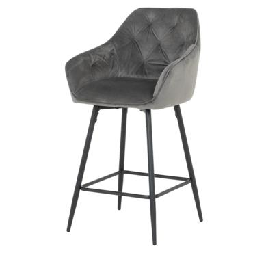 Бар стол АЛЕГ-сниман отстрани, сив