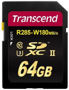 Памет Transcend 64GB SDXC Class3 UHS-II Card