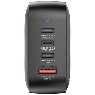 Зарядно устройство Verbatim Mini GaN Charger 100W 4 Port US plug with EU and UK adaptors