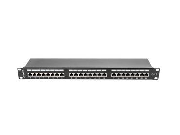 Пач панел Lanberg patch panel 24 port 1U CAT.6 shielded, black