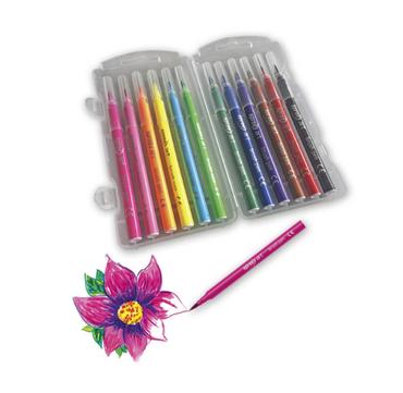 Флумастери Spree ART 12 цвята четка 