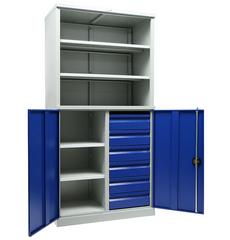 Шкаф за инструменти PMT 1995/2 TC 110 -  с широко отворени врати, празен, 7 рафта