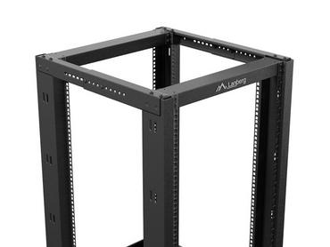 Комуникационен шкаф Lanberg open rack 19' 18U 600x800 black