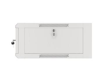 Комуникационен шкаф Lanberg rack cabinet 19' wall-mounted 4U 600 fast assembly (flat pack) grey