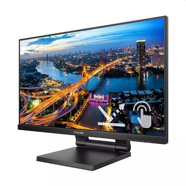 Монитор Philips 242B1TC/00, 23.8' Touch (anti-glare), IPS, WLED, 1920x1080@75Hz, 4ms GTG, 250cd m/2, 1000:1, DCR 50M:1, FlickerFree, Low Blue Mode, 2Wx2, Tilt, Height Adjust, D-SUB, HDMI, DP, USB hub