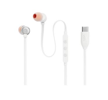 Слушалки JBL T310C WHT USB-C In-ear headphones