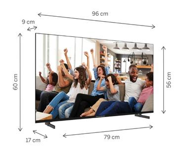 Телевизор Thomson 43' UHD Google TV; 3840 x 2160 (4K UHD), 5000:1, DLED, 60 Hz, Dolby Audio, Google Cast, DVB-T/T2/C/S/S2, HDR10,  Wi-Fi, Bluetooth, LAN, HDMI 2 (2.0) + 2 (2.1), USB 2 (2.0) + 1 (3.0), AV IN, Side Feet, Black