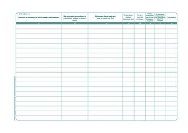 Книга за издадените болнични листове за временна неработоспособност