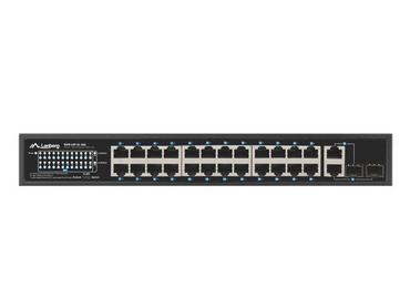 Комутатор Lanberg switch 24x 100mb poe+/2x combo rack 19' gigabit ethernet 360w v2