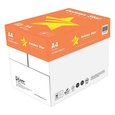 Копирна хартия GOLDEN STAR PREMIUM A4- 5 пакета в кашон
