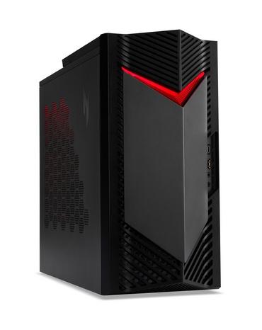 Настолен компютър Acer Nitro N50-656, Intel Core i7-14700F (up to 5.40GHz, 33MB), 32GB DDR5 5600MHz (2*16GB), 1024GB SSD PCI-e + 1*M.2 free, GeForce RTX 4060 8GB GDDR6, No DVD, 3* USB 3.2, Type-C, 4*USB.2.0, Mic.&Audio jacks, RG-45, GLAN, Wi-Fi AX&BT 5.0,