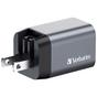 Зарядно устройство Verbatim GNC-35 GaN Charger 2 Port 35W USB A/C (EU/UK/US)