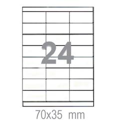 Самозалепващи етикети 70х35 24 бр.