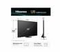 Телевизор Hisense 65' U8Q, 4K Ultra HD 3840x2160, Mini Led Pro, FALD, Quantum Dot, 165Hz, IPS, HDR 10+, HLG, Dolby Vision IQ, Dolby Atmos, Smart TV,Light Sensor,WiFi 5GHz, WiFi Direct, BT, Anyview Cast, 3xHDMI, 2xUSB, LAN, CI+, DVB-T2/C/S2, Black