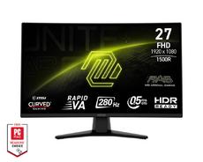 Монитор MSI MAG 274CXF, 27', 0.5ms, 280Hz, Rapid VA, 1920x1080 (FHD), 16:9, CURVE 1500R, FreeSync Premium, 92.2% DCI-P3, AG, HDR Ready, 300 nits, 4000:1, DCR 100M:1, DP(1.2a), 2xHDMI 2.0b, Tilt, VESA, Black, 3.4kg