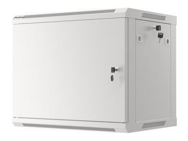 Комуникационен шкаф Lanberg rack cabinet 19' wall-mount 9U/600x450 for self-assembly with metal door grey (flat pack)
