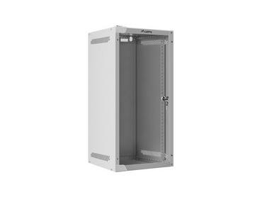 Комуникационен шкаф Lanberg rack cabinet 10' wall-mount 12U/280x310 for self-assembly with glass door grey (flat pack)