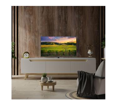 Телевизор Thomson Smart QLED TV 43'; Google TV; 3840 x 2160 (4K UHD), 4000:1, QLED, 60 Hz, DVB-T/T2/C/S/S2, HDR10, Hotel mode, Wi-Fi, Bluetooth, LAN, HDMI 2 (2.0) + 2 (2.1), USB 2 (2.0) + 1 (3.0), Central Swivel Stand, Dark gray