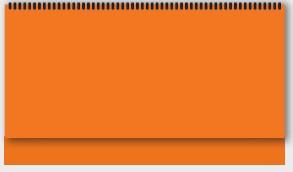 Настолен календар бележник с дати НКГ 2-оранжев цвят
