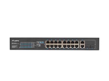 Комутатор Lanberg switch 16x 100mb poe+/2x 1GB/1x sfp unmanaged rack 10' & 19' gigabit ethernet 150w
