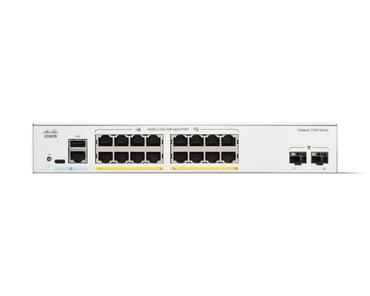 Комутатор Cisco Catalyst 1300 16-port GE, PoE, 2x1G SFP