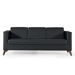  Диван триместен КАГАН WST 03 - сниман отпред, черен на цвят