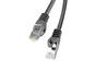 Кабел Lanberg patch cord CAT.6 FTP 10m, black