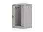 Комуникационен шкаф Lanberg rack cabinet 10' wall-mount 9U/300x300 (flat pack) with glass door grey
