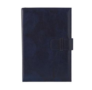 Календар бележник КИНГ в кутия-затворен, син цвят