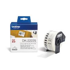 Консуматив Brother DK-22225 White Continuous Length Paper Tape 38mm x 30.48m, Black on White