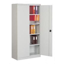 Архивен шкаф FRT с 5 отделения 199.9x80x43.5 см- с отворена дясна врата, сниман под ъгъл, пълен с класьори