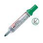 Маркер за бяла дъска Pentel Easyflo презареждащ зелен 2.5-6 мм дебелина на писеца