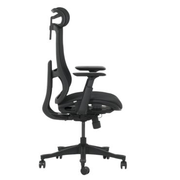 Работен стол АХИНОРА-сниман отстрани, черен цвят