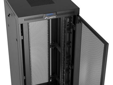 Комуникационен шкаф Lanberg rack cabinet 19' free-standing 37U/600X800 (FLAT PACK) with mesh door LCD black