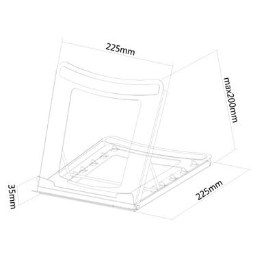 Стойка NewStar Notebook Desk Stand (ergonomic, can be positioned in 5 steps)