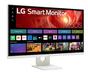 Монитор LG 27U731SA-W, 27' IPS Smart webOS23, 5ms, 1000:1, 350cd/m, FHD 3840 x 2160, ThinQ, DCI-P3 90%, HDR 10, HDMI, USB Type-C , Bluetooth, Speacers 5W x 2, Tilt, White