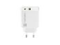 Адаптер Natec USB Charger Ribera 1X USB-A + 1X USB-C 20W, White